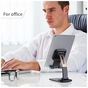 Подставка для планшета и телефона Knight Foldable Desk Mobile Phone Holder Stand (Alloy) Black Essager (EZJZM-QS01) - уменьшенное изображение 6
