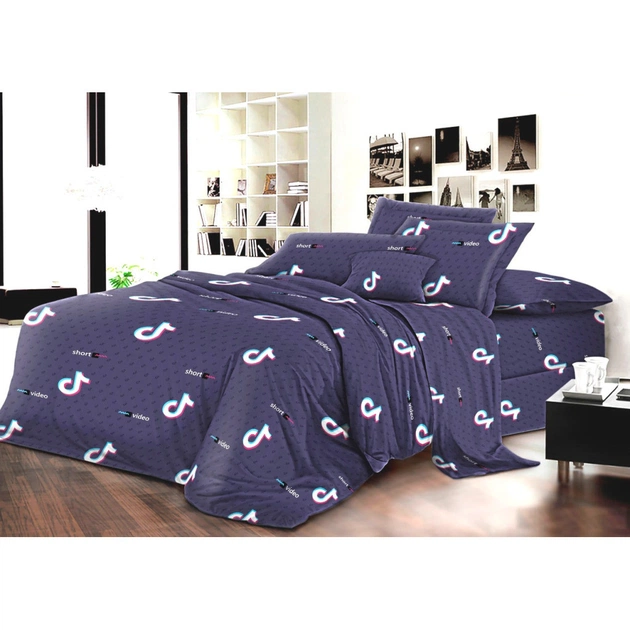 Постільна білизна MirSon Бязь 17-0398 TikTok King Size (2200002802611) - изображение 1