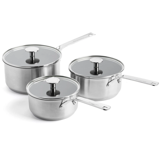 Ковш KitchenAid SSS, з кришками, набір 3 шт (CC005740-001) - изображение 1