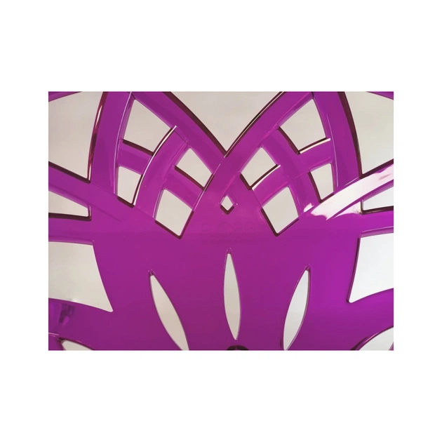 Кухонний стілець PAPATYA Flora ml сидіння прозоро-пурпурове, хромовані ніжк (2960) - picture 3