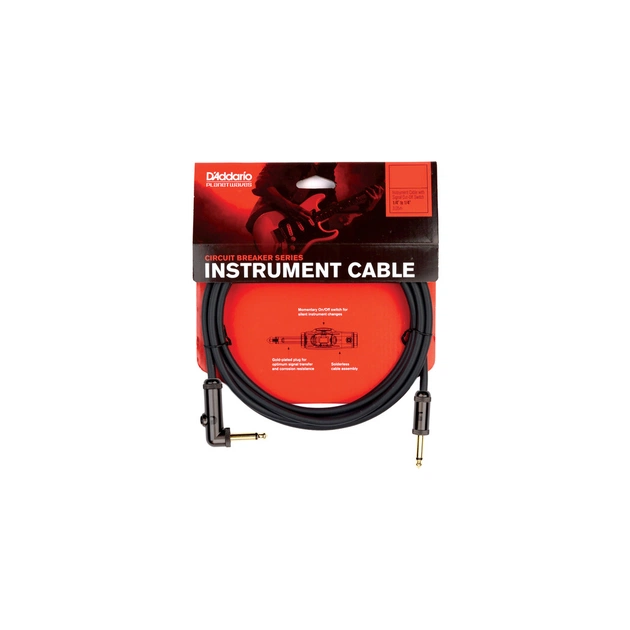 Інструментальний кабель D'Addario Curcuit Breaker Momentary Mute 6m (PW-AGRA-20) - picture 5