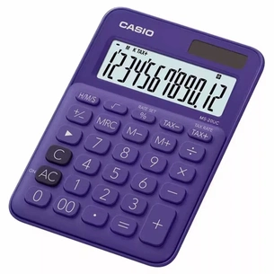 Калькулятор Casio MS-20UC-PL-W-EC, фіолетовий (CALC-CAS-MS-20UC-PL) зображення 1