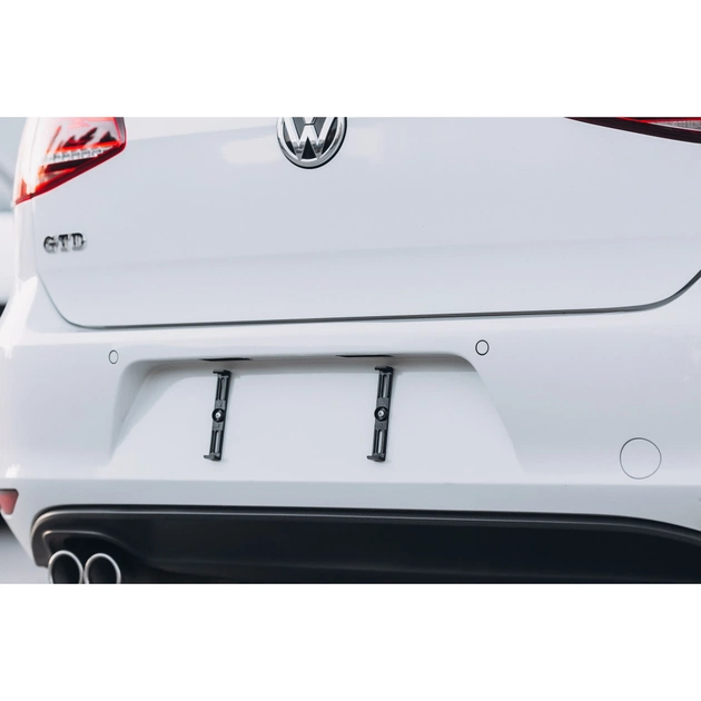 Рамка номерного знака Poputchik невидимки стандартні чорні, к-т 4шт (24-051-IS) - зображення 8