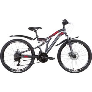 Велосипед Discovery 24" Rocket AM2 DD рама-15" 2022 Grey/Red (OPS-DIS-24-294) зображення 1