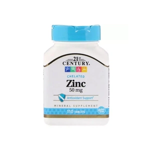 Мінерали 21st Century Цинк, 50 мг, 110 таблеток (CEN-21393) зображення 1