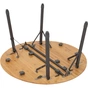 Туристичний стіл Bo-Camp Poundbury Круглий 90 x 90 cm Коричневий (1404656) - зменшене зображення 7