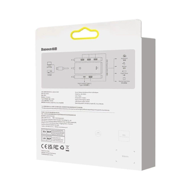 Концентратор Baseus USB 3.0 4xUSB 2.0m black (WKQX030201) - зображення 8