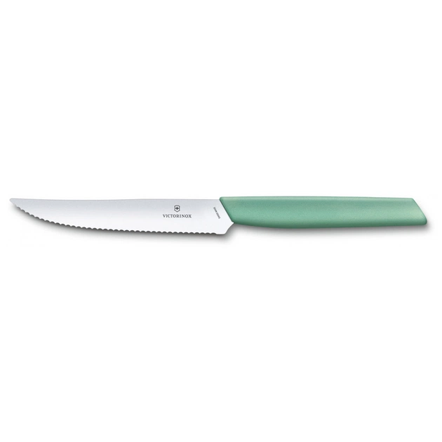 Кухонний ніж Victorinox Swiss Modern SteakPizza 12см Mint (6.9006.12W41) - зображення 1