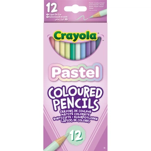 Олівці кольорові Crayola пастельні 12 шт (68-3366) зображення 1