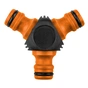 Трійник для шлангу Neo Tools трійник 1/2"-3/4", двокомпонентний (15-744) - уменьшенное изображение 1
