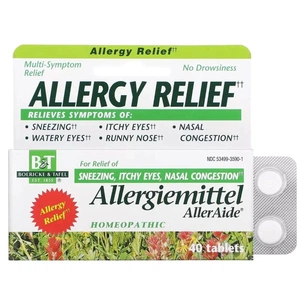 Вітамінно-мінеральний комплекс Boericke & Tafel Засіб від алергії, Allergy Relief, Allergiemittel AllerAide, 40 таблето (BAT-12590) зображення 1