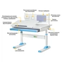Парта ErgoKids Blue (TH-325 W/BL) - зменшене зображення 2