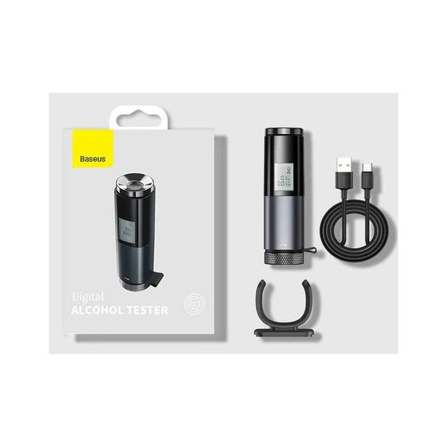 Алкотестер Baseus Digital Alcohol Tester Black (CRCX-01) - зображення 7