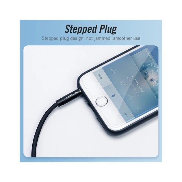 Кабель мультимедійний Jack 3.5mm 4pin M to 2X 3.5mm F Vention (BBVBY) - picture 3