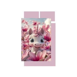 Дитячий постільний набір Home Line Одноріг у квітах (193166) зображення 1