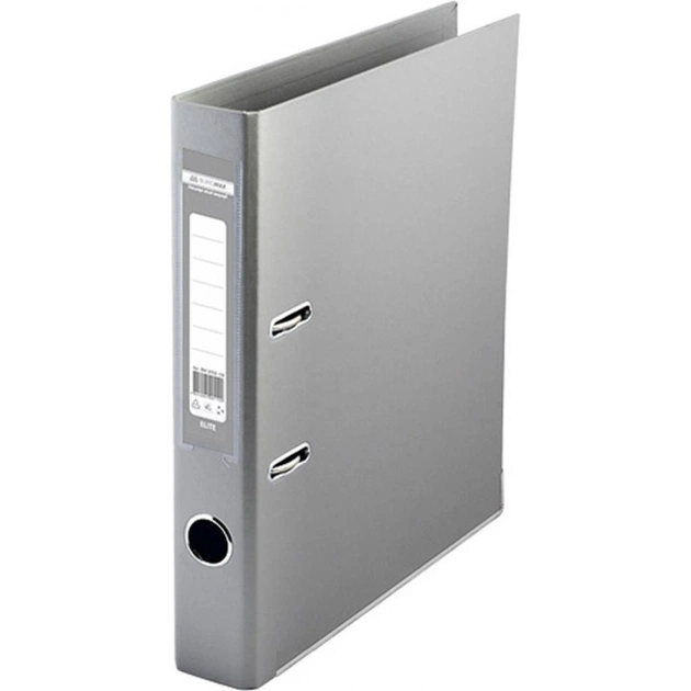 Папка - регистратор Buromax А4 double sided, 50мм, PP, gray, built-up (BM.3002-09c) - изображение 1