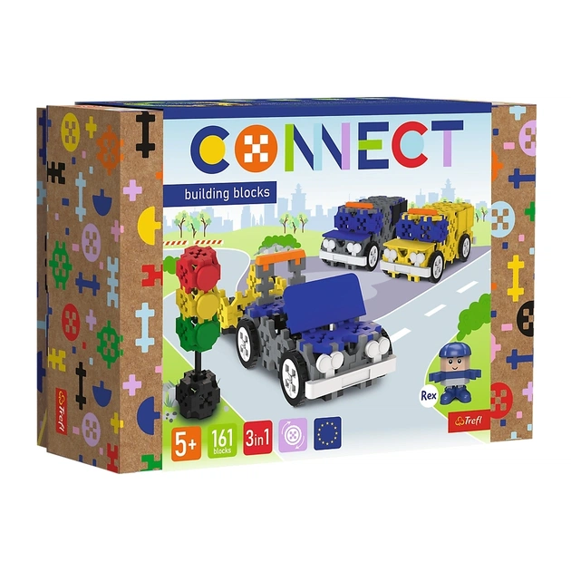 Конструктор Trefl Connect 3 в 1, 161 деталь (5900511619744) - зображення 1