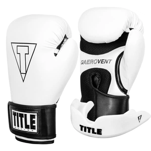 Боксерські рукавички Title Boxing Vegan Gloves White/Black 14 oz (VGFBG 14 oz WH/BK) зображення 1