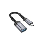 Переходник OTG USB 3.0 AF to USB-C gray HOCO (6942007608848) - уменьшенное изображение 1