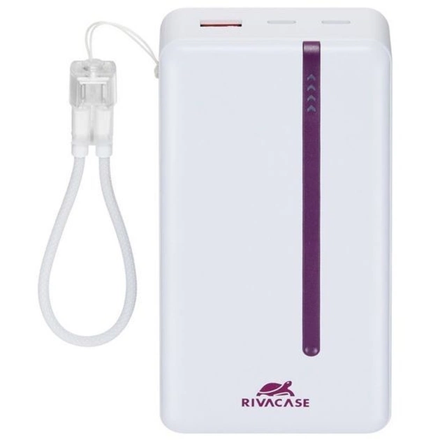 Батарея універсальна RivaCase 20000mA, 22.5W, PD, QC, White (RIVAPOWER VA2312 (White)) - зображення 1