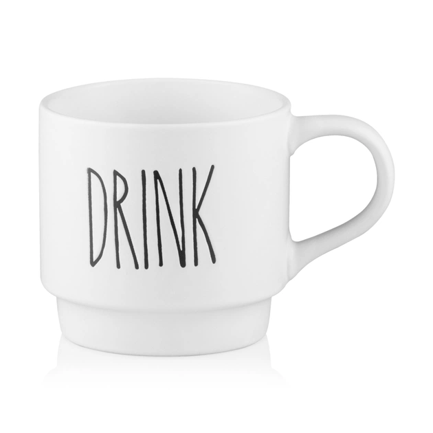 Набір чашок Ardesto 320мл, 4шт, кераміка, метал, білий (AR3095S) - picture 7