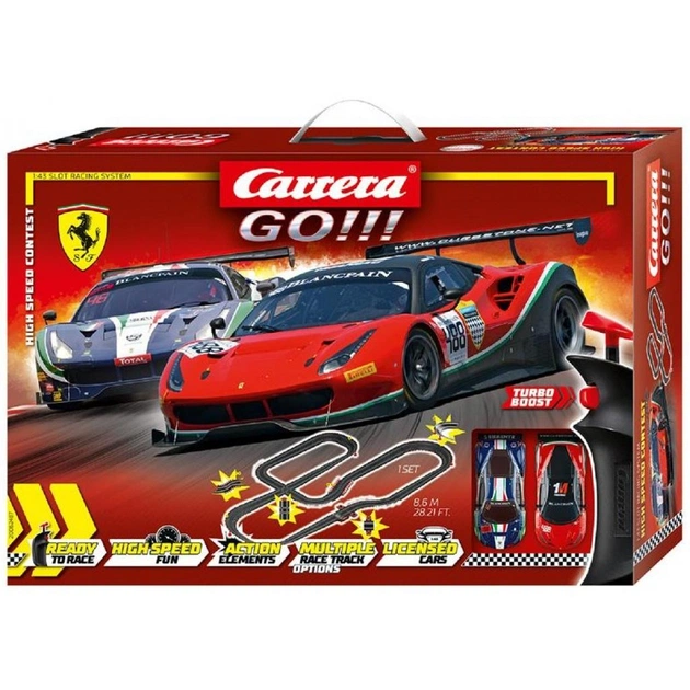 Автотрек Carrera GO!!! Змагання на швидкість, траса 8,6 м (CR-20062487) - зображення 1
