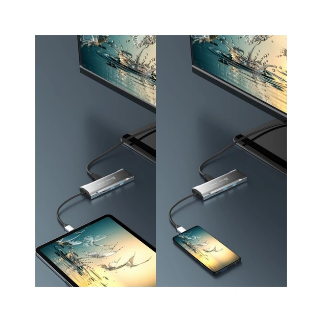 Порт-реплікатор J5create Dock-Station USB-C 10Gbps, 7-in-1 (хаб/HDMI/PD/картридер) (JCD393-N) - picture 12