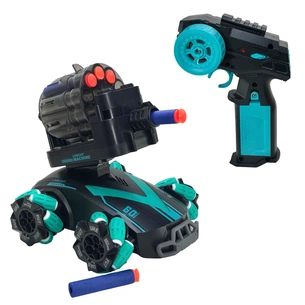 Радіокерована іграшка UFT Дрифтова машинка Танк-всюдихід Стріляє м'якими дротиками з підсвічуванням (UFTGC3) зображення 1