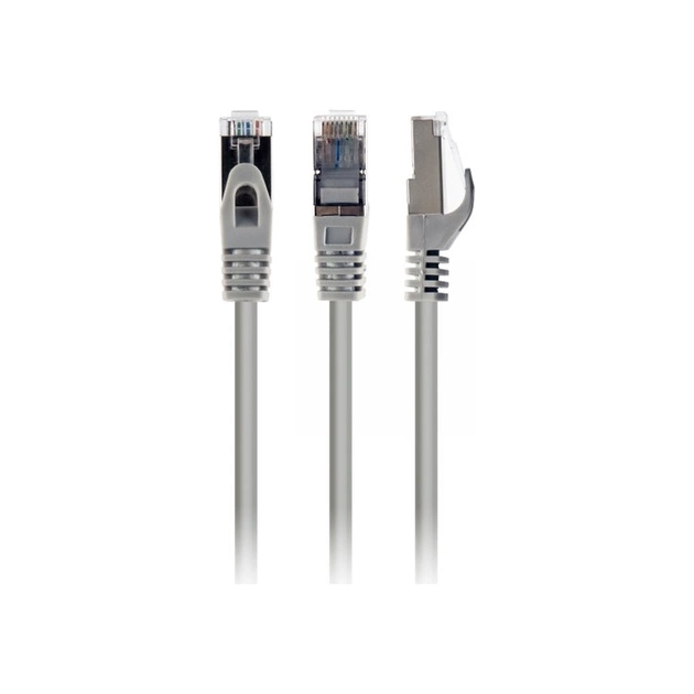 Патч-корд 2м S/FTP Cat 6A CU LSZH grey Cablexpert (PP6A-LSZHCU-2M) - изображение 1