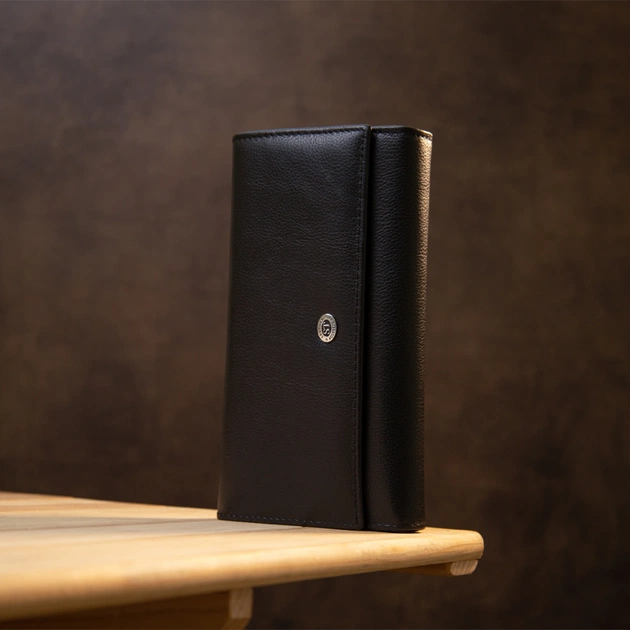 Гаманець ST Leather Чорний (19388) - зображення 9