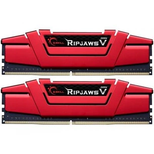 Модуль пам'яті для комп'ютера DDR4 8GB (2x4GB) 2400 MHz RipjawsV Red G.Skill (F4-2400C15D-8GVR) зображення 1
