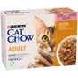 Вологий корм для кішок Purina Cat Chow Adult з лососем і зеленою квасолею 85 гх10 шт (7613036596039) - зменшене зображення 2