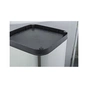 Контейнер для сміття JAH квадратний без кришки з вн. відром срібний металік 8 л (6332) - уменьшенное изображение 5