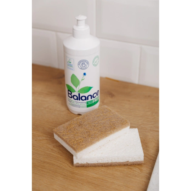 Губки кухонні Добра Господарочка Целюлозні З кокосовим волокном 2 шт. (4820086523073) - picture 7