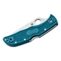 Ніж Spyderco Endela K390 Serrated Blue (C243FSK390) - зменшене зображення 3