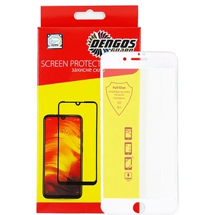 Скло захисне Dengos 5D iPhone 7/8 Plus white (TGFG-36) зображення 1