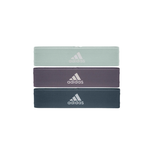 Еспандер Adidas Resistance Band Set (L, M, H) ADTB-10711 Набір Зелений, Фіолетовий, Темно-синій (885652018753) - picture 1