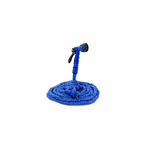 Шланг для поливу Voltronic 7.5-22,5м/75ft + розпилювач, насадка на кран, Blue/Green, Box (Garden hose 7.5-22.5) зображення 1