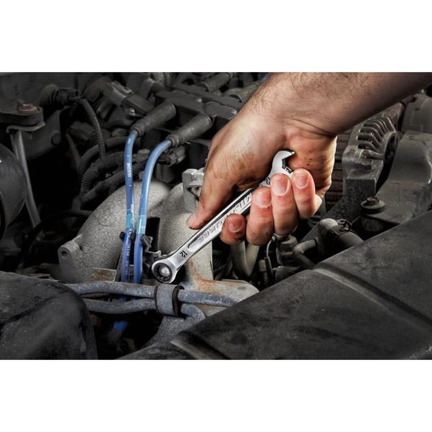 Ключ Milwaukee MAX BITE рожково-накидний з тріскачкою, 15шт, 8-22мм (4932464994) - picture 10