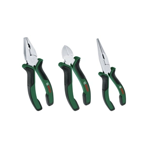 Плоскогубці Bosch набір 3 шт, комбіновані, подовжені, бокорізи (1.600.A02.C0S) зображення 1