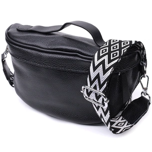 Сумка Vintage Жіноча через плече з натуральної шкіри Чорна (22655) зображення 1