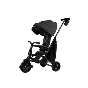 Дитячий велосипед QPlay Nova+ Rubber складаний триколісний Ultimate Black (S700-17Nova+RubberUB) зображення 1