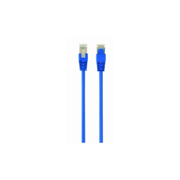 Патч-корд Cablexpert 0.5м FTP cat 5е CCA blue (PP22-0.5M/B) - зображення 1