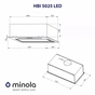 Витяжка Minola HBI 5025 WH LED - зменшене зображення 9