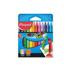 Олівці кольорові Maped Color Peps Wax Crayons воскові 12 кольорів (MP.861011) зображення 1
