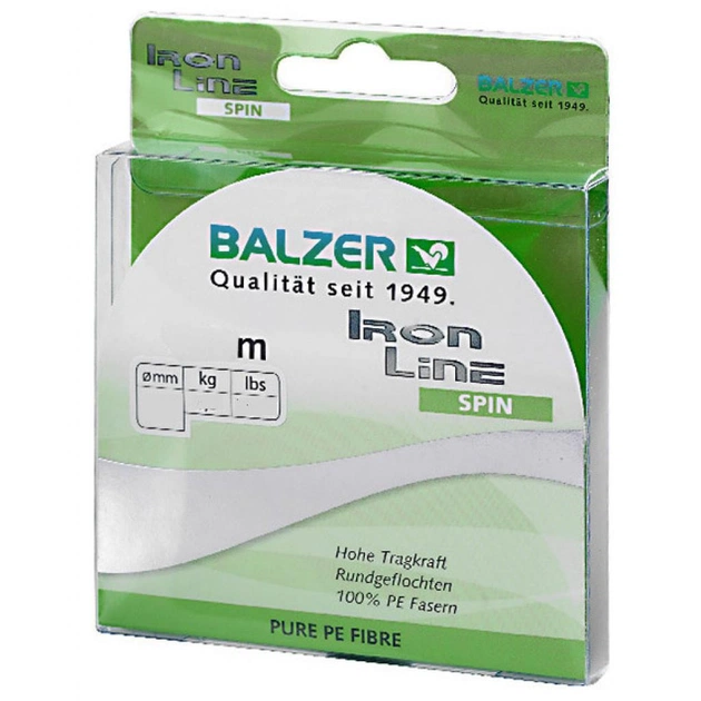 Шнур Balzer Iron Line 4x Сamou 300м 0.10мм 7.5кг (темно-зелений) (12630 010) - изображение 1