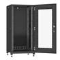 Шафа напольна Ipcom 24U 19" 600x1000 (С-24U-06х10-ДС-ПГ-9005) - уменьшенное изображение 2