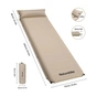 Туристичний килимок Naturehike CNK2450WS020, самонадувний, 200х63х10 см, бежевий (6927595712719) - зменшене зображення 2
