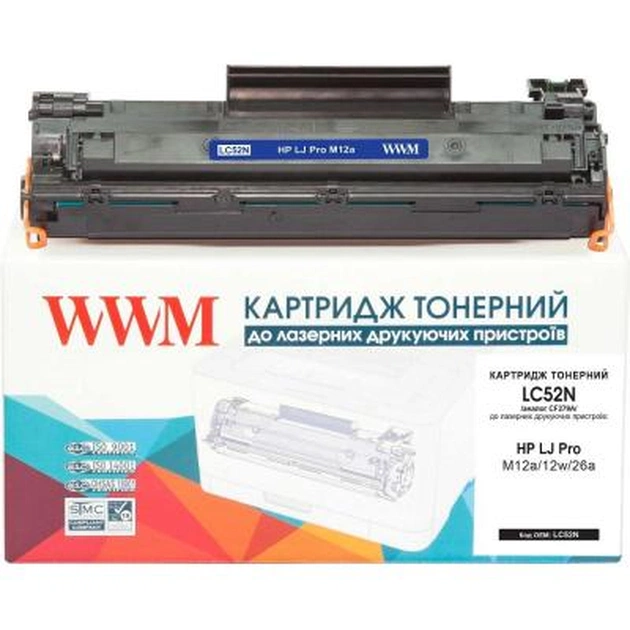 Картридж WWM для HP LJ Pro M12a/12w/26a аналог CF279A (LC52N) - изображение 1