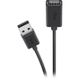 Дата кабель USB 2.0 AM/AF 3.0m Belkin (F3U153BT3M) - зменшене зображення 1